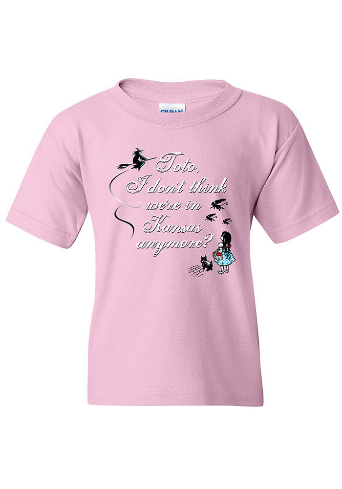 Wizard of Oz Girls Pink Not In Kansas Short Sleeve T Shirt