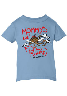 Wizard of Oz Toddler Light Blue Mommy's Lil Flying Monkey Short Sleeve T Shirt