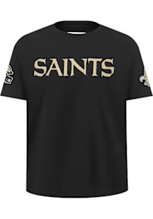 Pro Standard New Orleans Saints Toddler Black Classic Chenille Short Sleeve T-Shirt