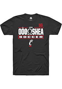 Lexi O’Shea Cincinnati Bearcats Black NIL Stacked Box Short Sleeve Player T Shirt