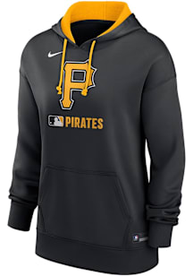 Nike Pittsburgh Pirates Womens Black Authentic Collection Hooded Sweatshirt