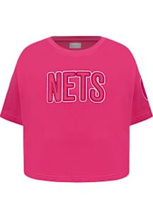 Pro Standard Brooklyn Nets Toddler Girls Pink Classic Triple Pink Short Sleeve T-Shirt