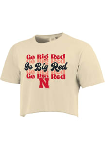 Nebraska Cornhuskers Go Big Red Short Sleeve T-Shirt - Ivory