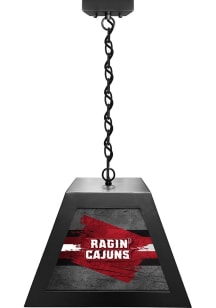 Louisiana Ragin' Cajuns Pendant Black Billiard Lamp