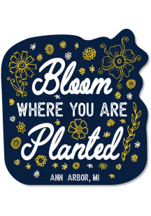 Michigan Wolverines Blooming Stickers