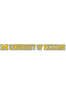 Michigan Wolverines Yellow UofM Static Cling