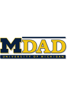 Michigan Wolverines Dad Static Cling