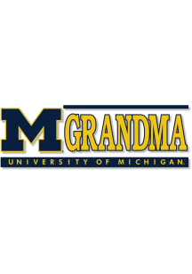 Michigan Wolverines Grandma Static Cling Decal