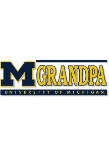 Michigan Wolverines Grandpa Static Cling