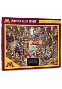 Maroon Minnesota Golden Gophers 500pc Barnyard Puzzle