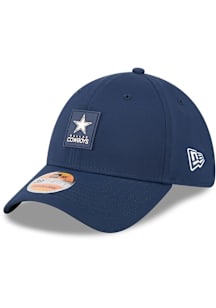 New Era Dallas Cowboys Mens Navy Blue 2025 NFL Sideline 39THIRTY Flex Hat