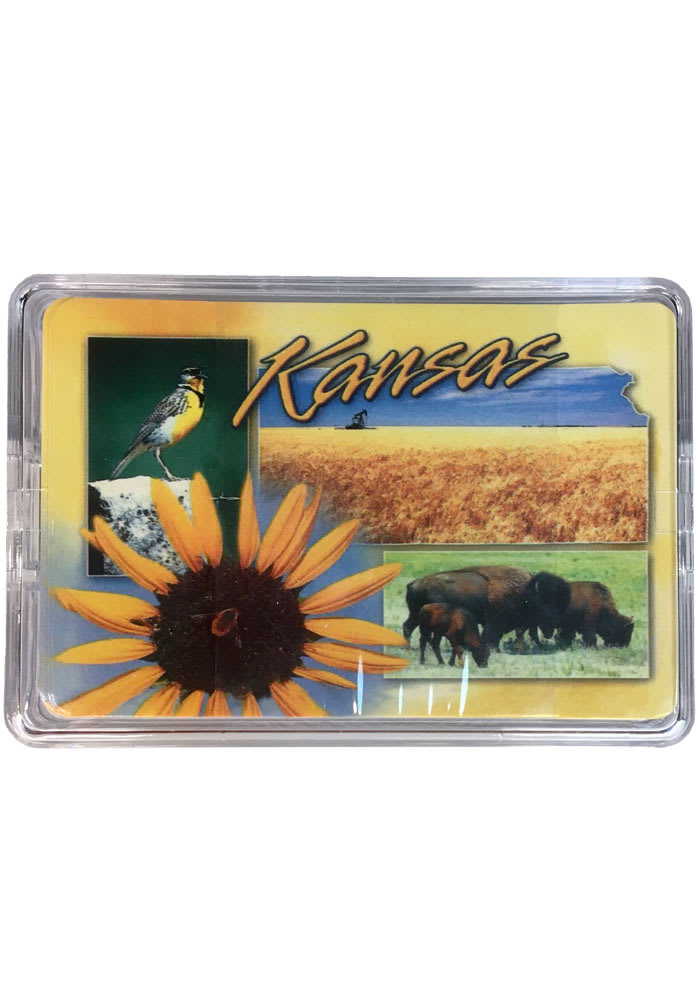 Kansas Sunflower Collage Playing Cards