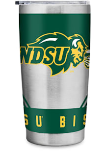 North Dakota State Bison 20oz Stainless Steel Tumbler - Silver