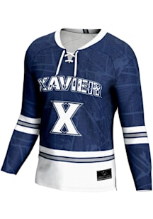 ProSphere  Xavier Musketeers Mens Navy Blue Vigor Hockey Jersey