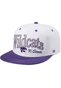 K-State Wildcats Homefield Wordmark Arch Mens Snapback - White