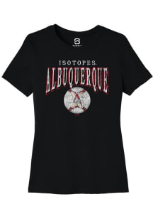 Summit Sportswear Albuquerque Isotopes Womens Black Homerun Short Sleeve T-Shirt
