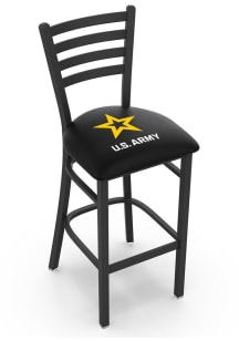 Army Stationary Pub Stool - Black