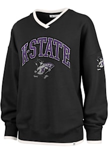 47 K-State Wildcats Womens Black Daze Crew Sweatshirt