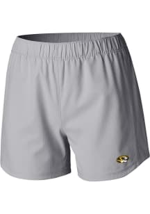 Columbia Missouri Tigers Womens Grey Heat Seal Tamiami Pull-On Shorts