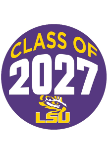 LSU Tigers 3&quot; Class of 2027 Button - Purple