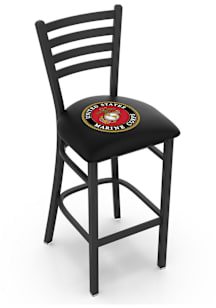 Marine Corps Stationary Pub Stool - Black