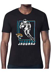 Starter Jacksonville Jaguars Black Grid Short Sleeve T Shirt