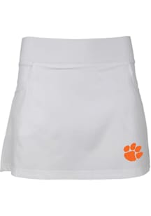 Clemson Tigers Girls White Sara Shorts