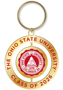 Red Ohio State Buckeyes Class of 2026 Spinner Keychain