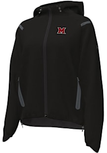 Under Armour Miami RedHawks Womens Black Woven Long Sleeve Full Zip Jacket