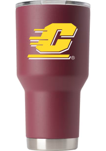 Central Michigan Chippewas Team Logo 30oz Stainless Steel Tumbler - Maroon