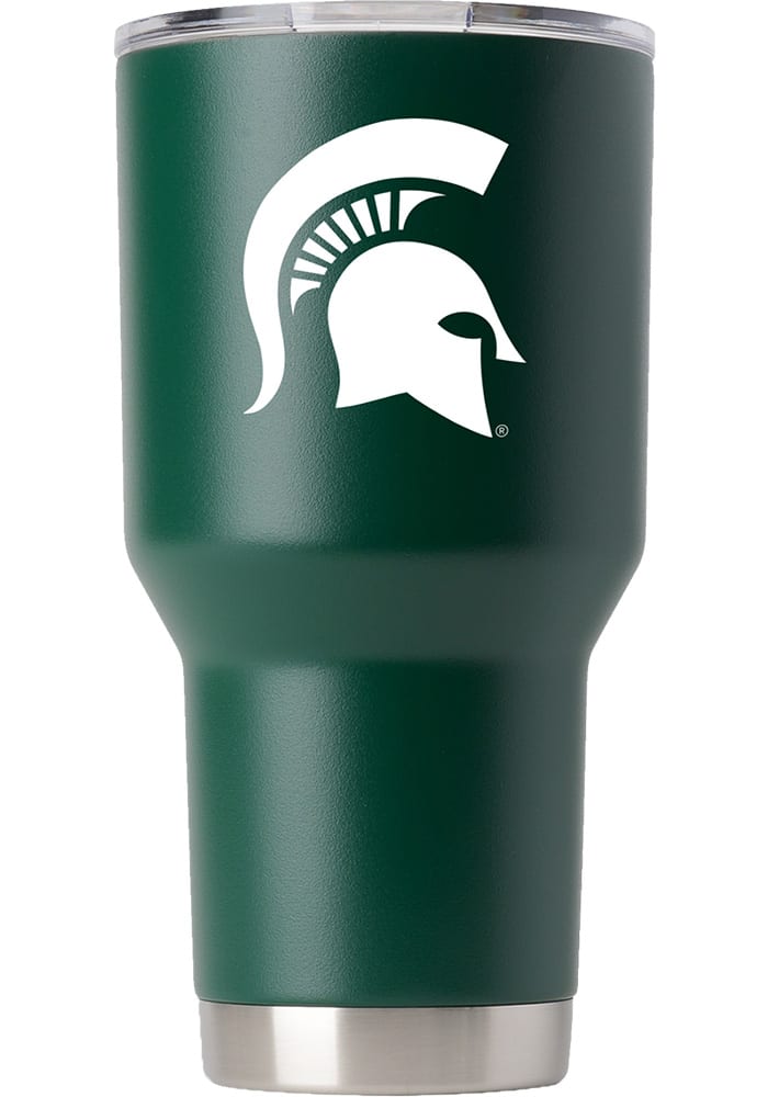 Michigan State Spartans Team Logo 30oz Stainless Steel Tumbler - Green
