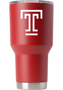 Temple Owls Team Logo 30oz Stainless Steel Tumbler - Red