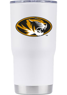 Missouri Tigers Team Logo 20oz Stainless Steel Tumbler - White