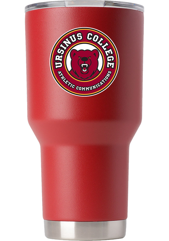 Ursinus Bears Team Logo 30oz Stainless Steel Tumbler - Crimson
