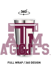 Texas A&amp;M Aggies 16 oz Stainless Steel Pint Glass