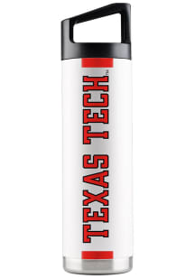 Texas Tech Red Raiders 22 oz White Stainless Steel Bottle