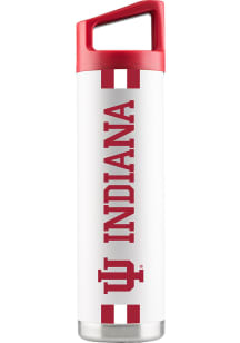 Indiana Hoosiers 22oz White Stainless Steel Bottle