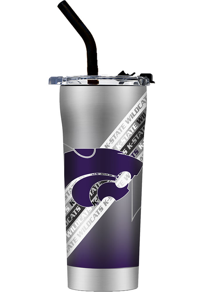 K-State Wildcats Straw Stainless Steel Tumbler -