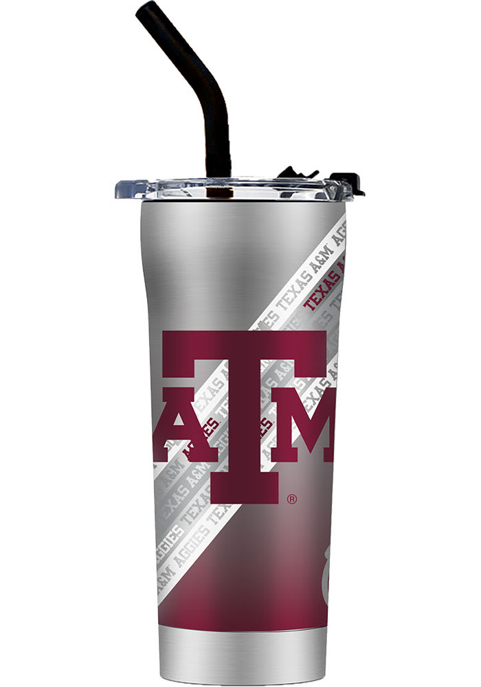 Texas A&M Maroon Tumbler With Straw