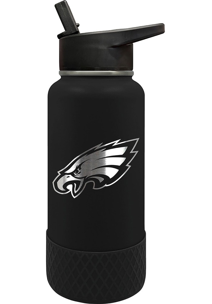 NFL Oakland Raiders Blitz 24 oz Stainless Steel Water Bottle with lid 