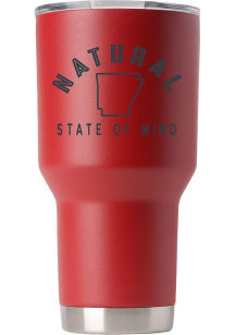 Arkansas Natural State of Mind Stainless Steel Tumbler - Red