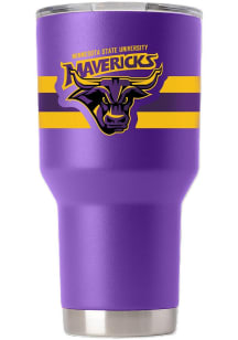 Minnesota State Mankato Mavericks 30oz Stripe Stainless Steel Tumbler - Purple