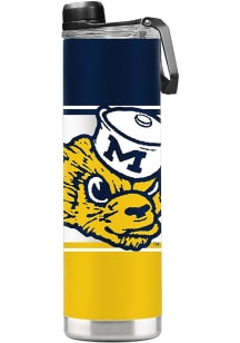 White Michigan Wolverines 22oz Vault Stainless Steel Bottle