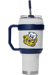 White Michigan Wolverines 40oz Vault Stainless Steel Tumbler