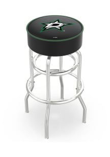 Black Illinois Fighting Illini Double-Ring Swivel with Back Pub Stool