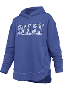 Pressbox Drake Bulldogs Womens Blue Clairmont Hooded Sweatshirt