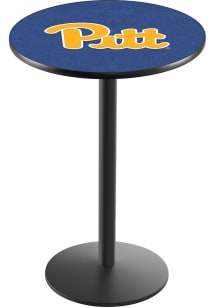 Black Pitt Panthers Black Round Base Pub Table