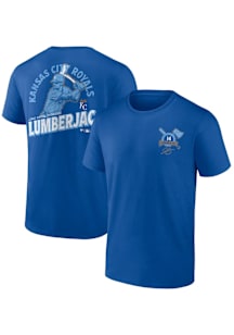Jac Caglianone Kansas City Royals Blue Lumberjac Short Sleeve Player T Shirt