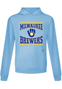 Levelwear Milwaukee Brewers Mens Light Blue Relay Big Brew Hood