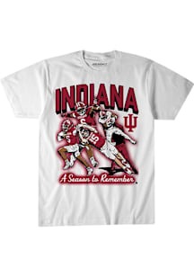Indiana Hoosiers White BreakingT Indiana Football: A Season to Remember Short Sleeve Fashion Playe..